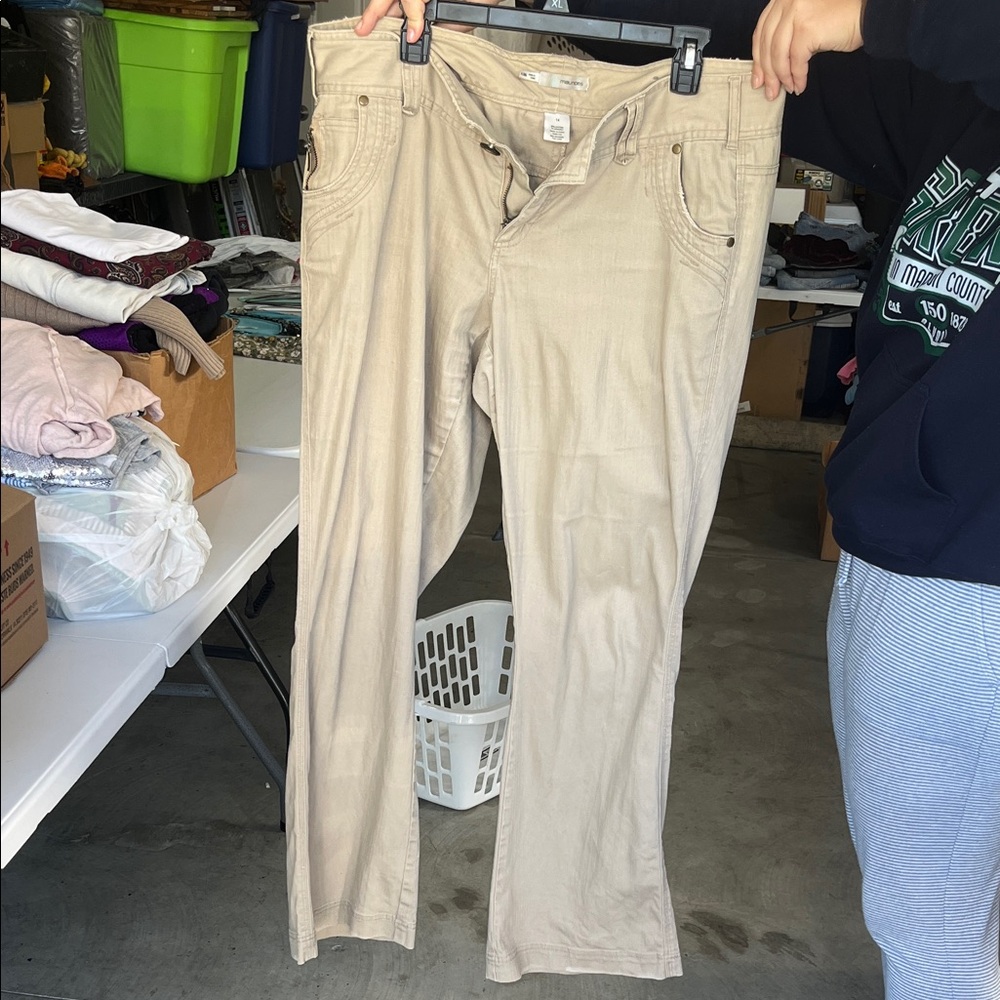 Maurices Beige Casual Pants